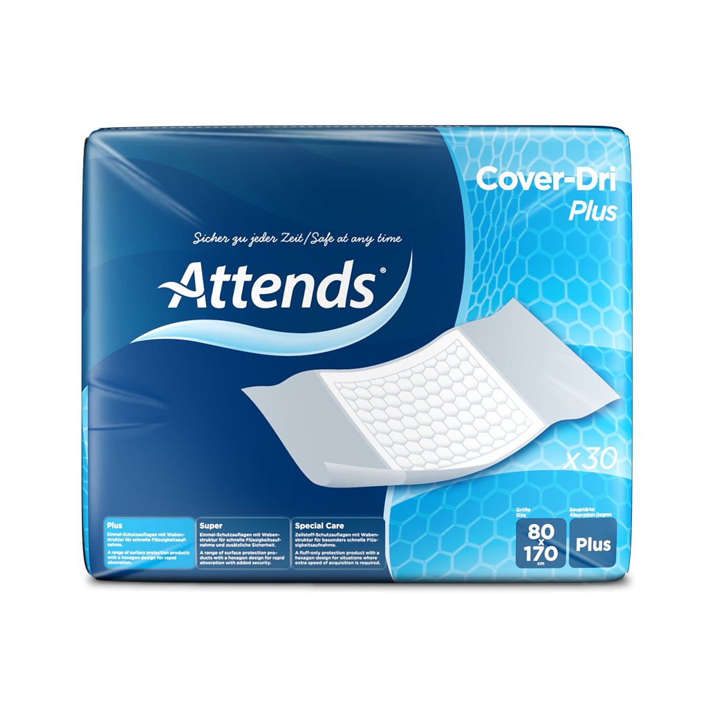 Inkontinensskydd Attends CoverDri Plus 80x170 cm 30 st/fp